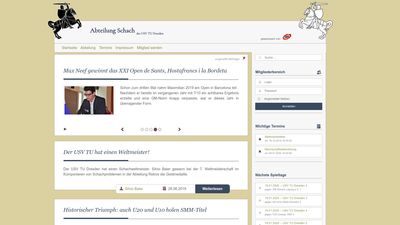 usv-tu-schach Webseite